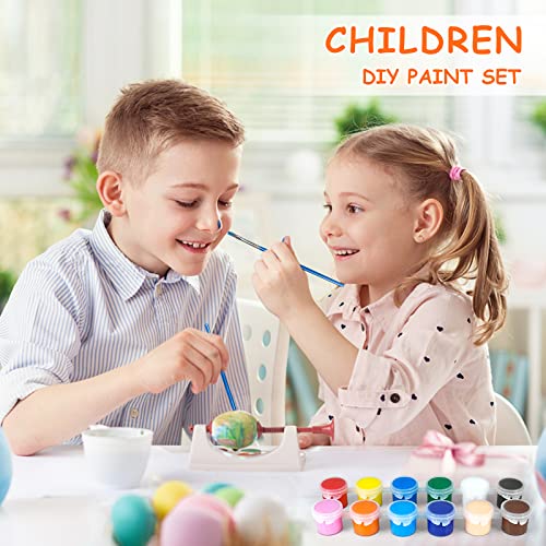 140 PCS Mini Acrylic Paint Set,12 Colors Acrylic Paint Strips for Kids&Adults Craft Paint,Kids Paint Set Container Strips Storage, Perfect for Home