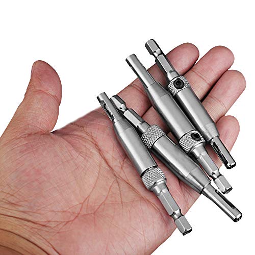 8 pcs Center Drill Bit Set, AFUNTA Self Centering Hinge Tapper Core Hole Puncher Woodworking Tools for Cabinet Door 5/64'' 7/64'' 9/64'' 11/64'' AFUNTA