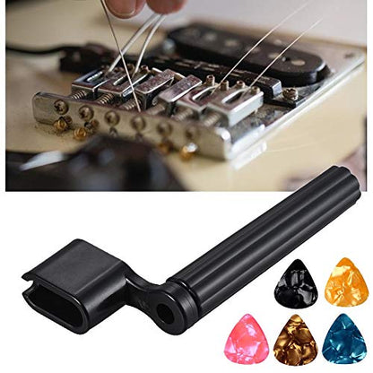 72PCS Guitar Tool Kit，Professional Guitar Repairing Maintenance Tool Kit with Guitar Strings Picks Bridge Pins Gauge Guitar Accessories Gift for - WoodArtSupply