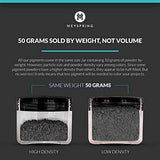 MEYSPRING Charcoal Black Mica Powder for Epoxy Resin - 50 Grams - Great for Resin Art and UV Resin - Epoxy Resin Color Pigment MEYSPRING