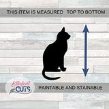 Cat Wood Cutouts for crafts, Laser Cut Wood Shapes 5mm thick Baltic Birch Wood, Multiple Sizes Available Elliefont Styles