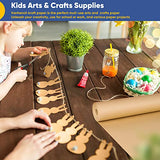 Vanhench Brown Wrapping Paper, Craft Paper, Kraft Paper Roll 17.8"x 1200"(100'), Gift Wrapping Bulletin Board Arts & Crafts, Bouquet Flower Table Vanhench