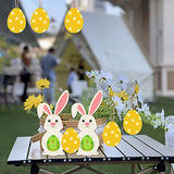 Easter Wooden Easter Egg Cutouts Unfinished Wooden Cutouts Blank with Twines Wood Slices Ornaments for Christmas Birthday Party Happy Easter Spring Zontween