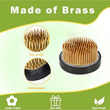 3PCS Flower Frog Holder/Round Flower Fixed Tools with Brass Needle,3 Sizes Flower Arrangement Pin for Garden Home Decoration(0.9inch 1.34inch TonJin