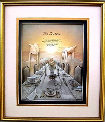 The Invitation Dinner with Jesus - Paper Tole 3D Decoupage Craft Kit Size 16x20 inches 10422(The Additional Pictures Show Examples This Craft Kit Paper Tole Supply Center
