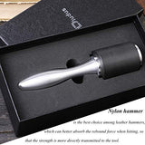 DIUDUS Leather Hammer Leather Mallet Craft Leather Carving Hammer Leather Maul for Stamping Tool Black Nylon Head Leather Mallet for Leather Work DIUDUS