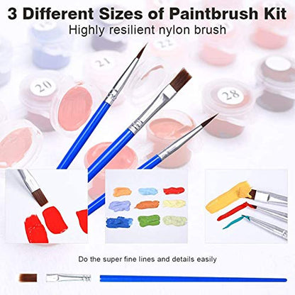 Tookeen Paint by Numbers Kits for Kids - DIY Painting Craft Kits - 20x16 Inch Acrylic Oil Painting Set On Canvas for Childrens & Beginners, Colorful - WoodArtSupply