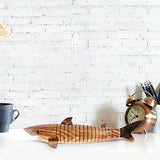 Garneck Wooden Shark Toy 10pcs Unfinished Wooden Wiggle Animal Joint Flexible Fish Shark Model for Girls Boys Garneck