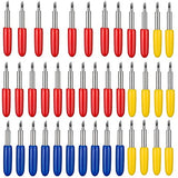 Youngneer 40PCS Cricut Blade for Explore Air 2 Air Maker Expression 20 PCS 45° Five Point + 10 PCS 30° Shallow Cut + 10 PCS 60° Deep Cut Vinyl Fabric Elefama