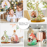 Christmas Tree Photo Frame Resin Molds Epoxy Resin Picture Frame Mold Handmade Silicone Mold Resin Casting Molds for DIY Christmas Gifts Ornament OMDBAGD