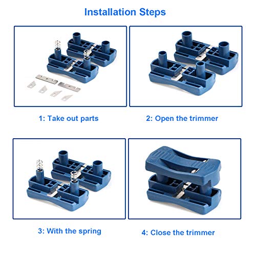 Edge Banding Trimmer, Veneer/Laminate Edge Trimmer Mini Plastic PVC Plywood Melamine Wood Edge Band Cutter, Manual Trimming Woodworking Tool TIOIT COEME