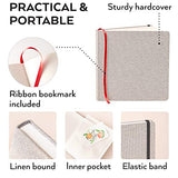 Arteza Watercolor Sketchbooks, 8.25x8.25-inch, 2-Pack, 68 Sheets, Gray Art Journal, Hardcover 110lb Paper Book, Watercolor Sketchbook for Use as ARTEZA