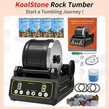 Rock Tumbler Barrel Extral Large Capacity 2.5 Lbs 5 x 4 inch, Rubber Material, with Durable Leak-proof Lid KoolStone
