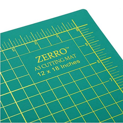 ZERRO Self Healing Cutting Mat Double Sided Durable No-slip 5-Ply 12" x 18" (A3)…