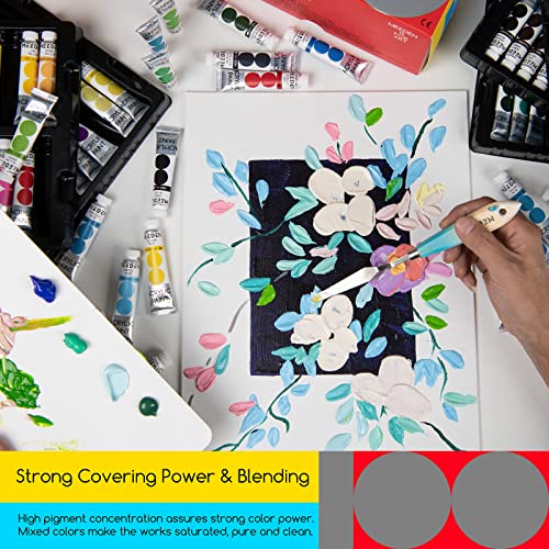 MEEDEN Heavy Body Acrylic Paint Sets, 100 Colors Acrylic Paint Tubes, Non-toxic 0.41 fl Oz /12ml Acrylic Paints for Adults, Beginners MEEDEN