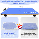 JDiction Resin Leveling Table for Epoxy Resin & Art Work,16''x 12'' Adjustable Self Leveling Epoxy Resin Accessories, Resin Supplies, Acrylic Pouring JDiction