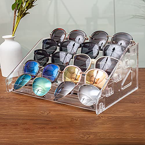 ALUYUYO Nail Polish Organizer Sunglass Organizer - 5 Layers Nail Polish Holder Sunglass Holder - Acrylic Nail Polish Stand Sunglass Display Stand - ALUYUYO