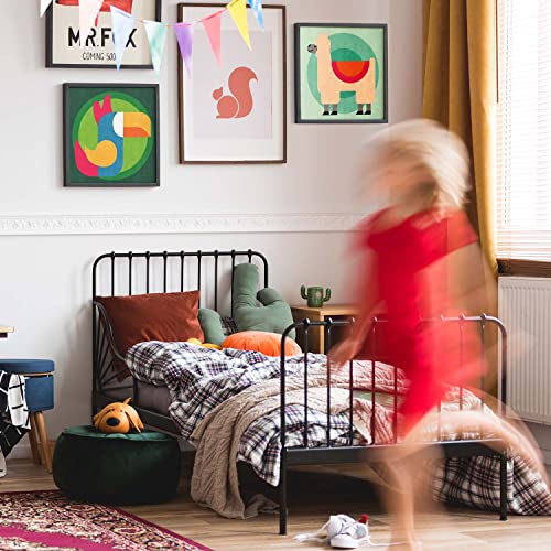 Arteza Kids Paint by Numbers Kit, 10 x 10 Inches, Pre-Printed Animal Canvas Painting Kit with 2 Canvases, 24 Acrylic Paint Pots, 3 Paintbrushes, Art Arteza Kids