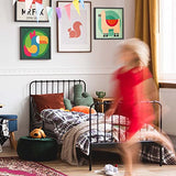 Arteza Kids Paint by Numbers Kit, 10 x 10 Inches, Pre-Printed Animal Canvas Painting Kit with 2 Canvases, 24 Acrylic Paint Pots, 3 Paintbrushes, Art Arteza Kids