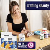 UNICONE ART SETINSTONE Eco Casting Resin Kit - Sustainable, 1 Bag Mineral + Polymer Powder - All in One, Non-Toxic, Water-Based, Fast Curing & unicone art