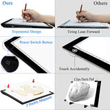 Rechargeable Light Box for Tracing Board Portable Cordless Light Pad Drawing A4 LED Trace Lights, Golspark Wireless Battery Operated Copy Board GOLSPARK