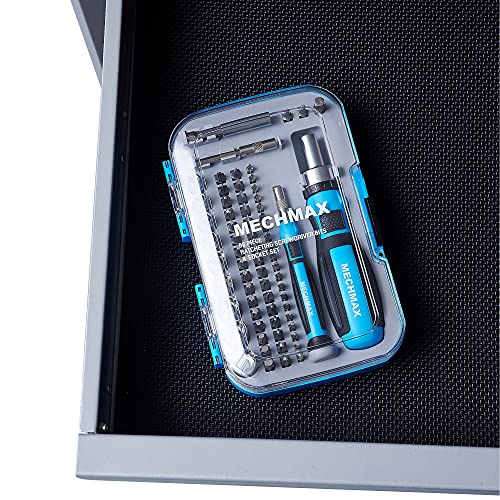 MECHMAX Ratcheting Screwdriver Bits & Socket Set 68 Piece, Magnetic Bits with Storage Case for Home, Garage, Office, Apartment, Car, Dorm, Back to MECHMAX