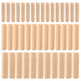 90 Pcs Wooden Dowel Pins, Straight Groove Wooden Dowel Pins with Beveled Ends Tapered, Easy Insertion, for Furniture Door Art Crafts Projects, M6 M8 HexinYigjly
