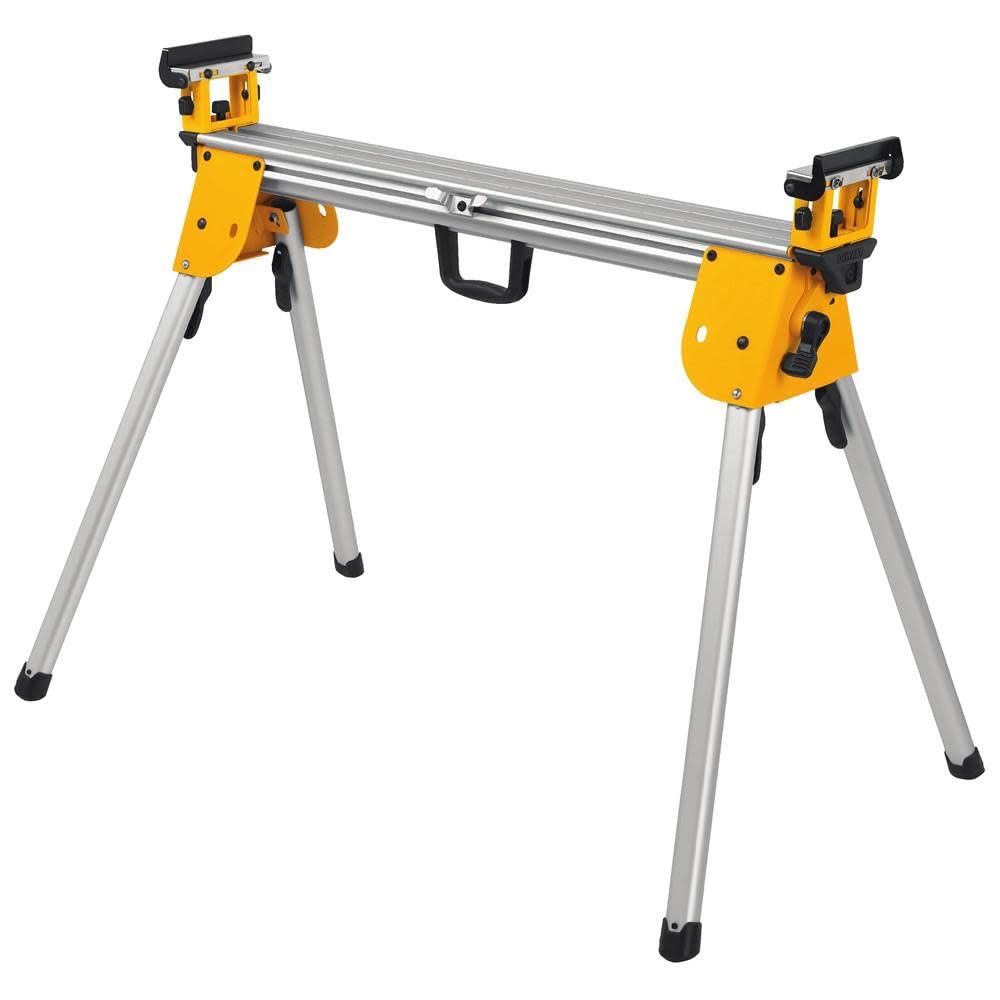 DEWALT Miter Saw Stand, Collapsible and Portable, 40” Beam, Extends up to 10 ft, Holds up to 500 lbs (DWX724),Silver DEWALT
