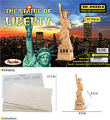 Puzzled 3D Puzzle The Statue of Liberty Wood Craft Construction Model Kit, Educational DIY Wooden Toy Assemble Model Unfinished Crafting Hobby Puzzle Puzzled