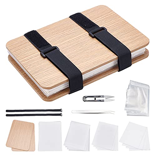 GORGECRAFT Flower Press Book Leaf Plant Press Kits 6.3x8.7 Inch Wooden Art Kit Including Instructions for Making Specimen DIY Art Handicrafts GORGECRAFT