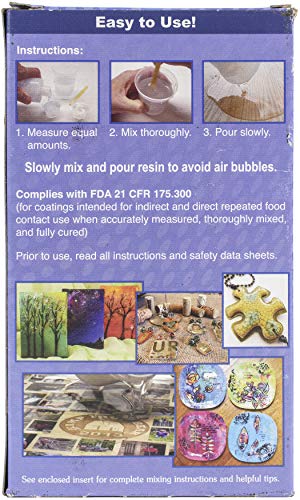 Alumilite Amazing Clear Cast Plus [8 oz A + 8 oz B (16 ounces) 2 Part Kit] UV Resistant Plastic Coating & Casting Epoxy Resin for Countertops, Cups, Alumilite