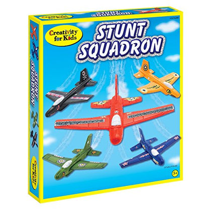 Creativity for Kids Stunt Squadron Craft Kit - Create 5 Foam Planes - WoodArtSupply