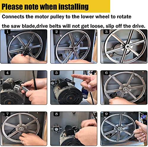 Belt Craftsman 10 Inch Band Saw 1/3 HP Motor 119214000 119.214000 124.214000 - WoodArtSupply