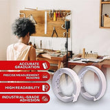 XFasten Tape Measure with Adhesive Back, 0.5-Inch x 12-Feet (2-Pack) Left to Right Peel and Stick Measuring Ruler Tape for Workbench, Woodworking, XFasten