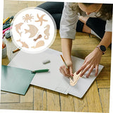 Anneome 70pcs Marine Animal Wood Chips Unfinished Wooden Slices Octopus Cutouts Unfinished Wooden Cutouts DIY Crafts Cutouts Wedding Decoration Wood Anneome