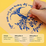 HTVRONT 70 Pack Vinyl for Cricut Machine, 57 Sheets 12" X 12" Permanent Adhesive Vinyl Sheets & 2 Cutting Mat & 10 Transfer Paper for Vinyl HTVRONT