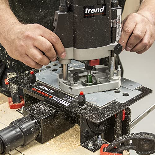 Trend Mortise and Tenon Jig for Perfect-Fitting Joints, Ideal for Furniture Construction, Fully Adjustable for Compound Angle Joints, MT/JIG