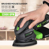 GALAX PRO Cordless Detail Sander 20V, 20Pcs Sandpapers,12000 RPM Sanders with Dust Collection System for Tight Spaces Sanding in Home Decoration, GALAX PRO