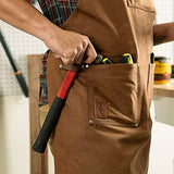 Texas Canvas Wares Waxed Canvas Heavy Duty Work Apron With Pockets - Deluxe Edition with Quick Release Buckle Adjustable up to XXL for Men and Women Texas Canvas Wares