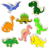 8 Pcs Unfinished Wooden Dinosaur Animal Laser Cut DIY Craft Party Deco Art Deco Room Decor DIY Craft Art Project, 8 Items YYMSEN