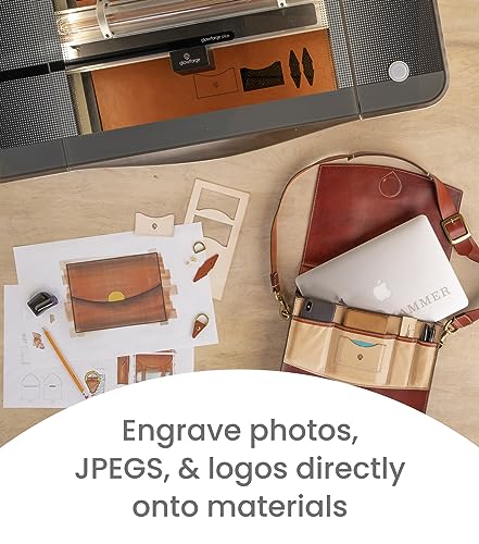 Glowforge Plus Laser Cutter - Create 10x Faster in Wood, Acrylic, Leather... Even Chocolate. Print Jewelry, Signs, Furniture - Anything You Imagine. - WoodArtSupply