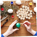 NOLITOY 90 Pcs Wooden DIY Mini Wooden Peg Dolls Figure Wood Fruit Decor Wooden Apples Unfinished Wooden Craftsc Kids Unfinished Fruit Toys for Kids NOLITOY