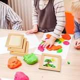 Toddmomy 10Pcs Unfinished Wooden Picture Frames DIY Wood Picture Frames for Kids Adult Students DIY Crafts Painting Projects Toddmomy