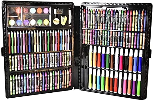 RMENST Art Supplies, 168 Pieces Art Set Crafts Drawing Painting Kit, Portable Art Case Art Kit Oil Pastels, Watercolor Pens, Creative Gift for Kids, - WoodArtSupply