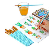 Transon Art Painting Brush Assorted Set of 12 with Acrylic Paint Set 12-Color TRANSON