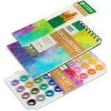Norberg & Linden Watercolor Paint Set - 36 Premium Paints - 12 Page Pad - 6 Brushes - Painting Supplies with Palette, Watercolors, Art Pad Paper and Norberg & Linden