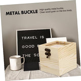 ABOOFAN 3 Pcs Wooden Box with Glass Lid Jewelry Gift Boxes for Earrings Jewelry Container Plain Gift Boxes Earring Display Holder Glass Jewelry ABOOFAN