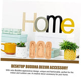 VOSAREA Religious Ornaments Household Wood Crafts Wooden VOSAREA