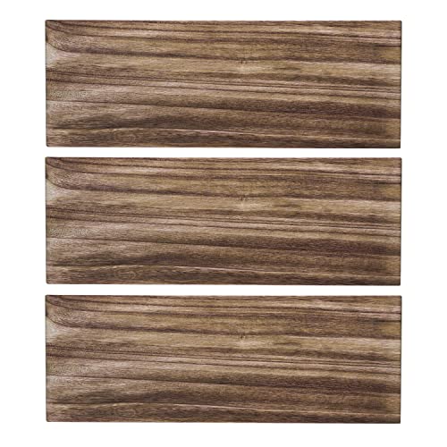 Multifunction Unfinished Wood, Wood for Crafts, Signs, Wall Decorations, Wall Arts, Storage Shelves, 16.5" x 5.9" x 0.59", Set of 3, Carbonized onlytak