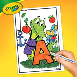 Crayola Alpha Pets Coloring Pages and Stickers, Number & Alphabet Coloring Book, Gift for Kids, 96 Pages Crayola